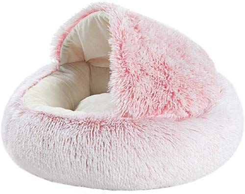 Yanman 2 in 1 Katzenbett Flauschiges katzenhöhle, Waschbares Tierbett Winter Geschlossen Katzenkissen, Körbchen Schlafplatz für Katzen klein Hunde bequem schlafen und kuscheln Yanman 2 in 1 Katzenbett Flauschiges katzenhöhle, Waschbares Tierbett Winter Geschlossen Katzenkissen, Körbchen Schlafplatz für Katzen klein Hunde bequem schlafen und kuscheln von Yanman