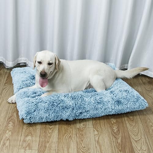 Yanman Großes rechteckiges Hundebett, wasserdicht, Hundekäfig Bett mit rutschfester Unterseite, flauschig, Plüsch, weiche Hundebetten, Anti-Angstzustände, waschbare Hundematratze Yanman Großes rechteckiges Hundebett, wasserdicht, Hundekäfig Bett mit rutschfester Unterseite, flauschig, Plüsch, weiche Hundebetten, Anti-Angstzustände, waschbare Hundematratze von Yanman