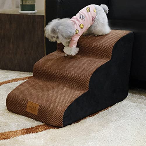 Yanman Hundetreppe für Bett Sofa, 3 4 Stufen Hundetreppe Rutschfeste Hunde Rampen Abnehmbare Abdeckung Hund Katze Treppe Dichte Schaumstoff Haustiertreppe Yanman Hundetreppe für Bett Sofa, 3 4 Stufen Hundetreppe Rutschfeste Hunde Rampen Abnehmbare Abdeckung Hund Katze Treppe Dichte Schaumstoff Haustiertreppe von Yanman