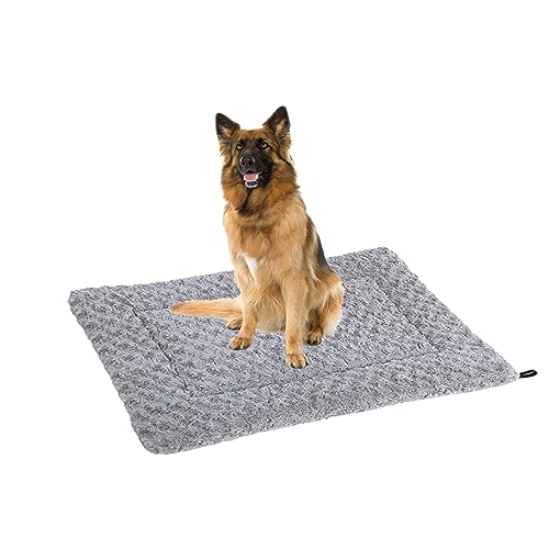 Yanman Reversible Crate Dog Bed, Durable Breathable Dog Rectangle Mattress, Cosy Soft Dog Sleeping Beds, Machine Washable Dog Cushion von Yanman