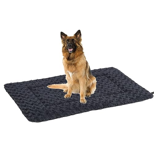 Yanman Reversible Crate Dog Bed, Durable Breathable Dog Rectangle Mattress, Cosy Soft Dog Sleeping Beds, Machine Washable Dog Cushion von Yanman