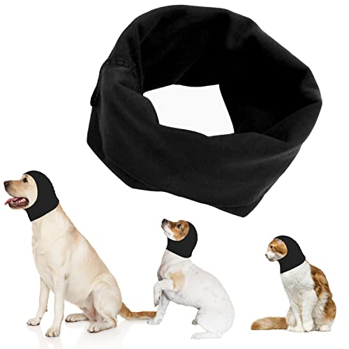 Hund Snood Hund Ohrenschützer für Hunde Gehörschutz Hund Hoodie für Hund Hals und Ohrenwärmer Hund Ohrenschützer Lärmschutz Haustier Snood für Hunde und Katzen Baden von Yanmucy