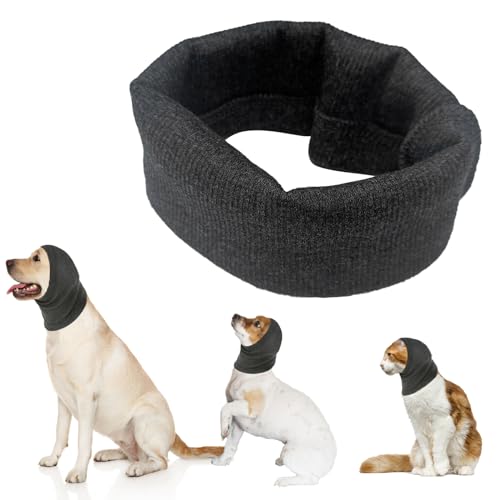 Hund Snood Hund Ohrenschützer für Hunde Gehörschutz Hund Hoodie für Hund Hals und Ohrenwärmer Hund Ohrenschützer Lärmschutz Haustier Snood für Hunde und Katzen Baden von Yanmucy