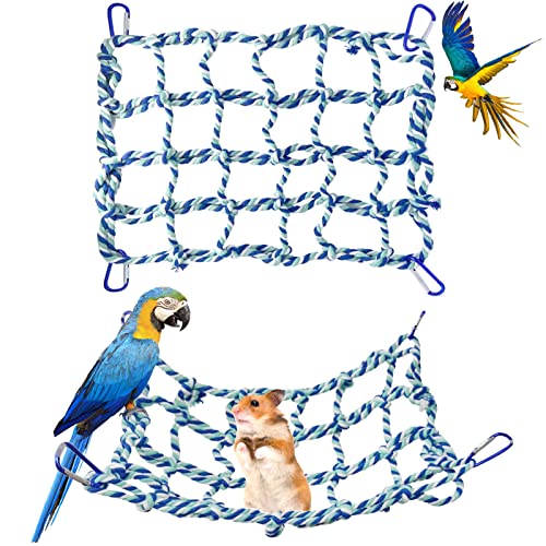 Kleintier Hängematte Rattenspielzeug Papagei Vogel Spielzeug Gewebtes Kletternetz mit 4 Haken Rattenkäfig Zubehör Seil Leiter Frettchen Spielzeug Ratte Hängematte Kleintier Hängematte Rattenspielzeug Papagei Vogel Spielzeug Gewebtes Kletternetz mit 4 Haken Rattenkäfig Zubehör Seil Leiter Frettchen Spielzeug Ratte Hängematte von Yanmucy