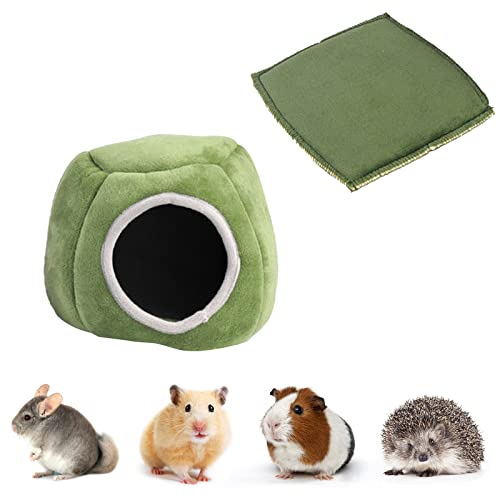 Meerschweinchen Haus Höhle Gemütliches Hamster hamsterhaus Hamster Bett mit abnehmbarem Pad Meerschweinchen Versteck Kleintiere Betten für Hamster Igel Chinchilla Bartdrache von Yanmucy