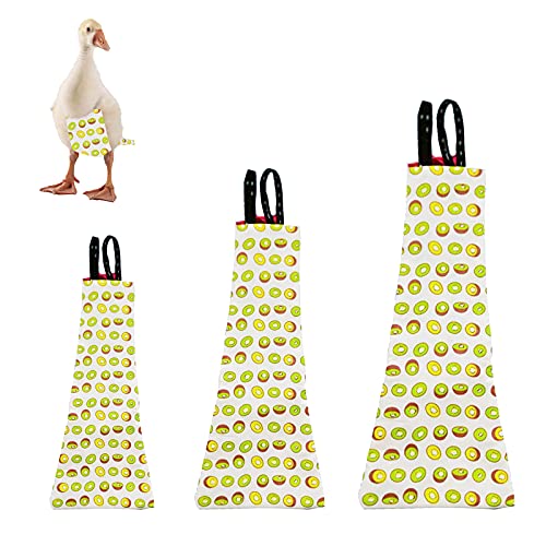 Windeln mit Hühner-Enten- und Gänsemotiv, waschbar, für Hühner, Hahn, Geflügel, 1 Packung (Kiwi, Groß) von Yanmucy