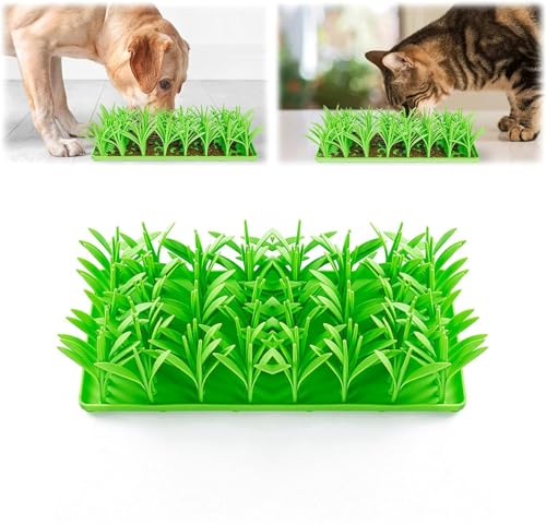 Silikon-Grasmatte für Katzen, grünes Gras aus Silikon, Slow Food-Matte, Katzengrasmatte, Futterspielzeug, Silikon-Grasschnüffel-Futtermatte für Indoor-Katzen, Katzengrasmatte für Indoor-Katzen, Silikon-Grasmatte für Katzen, grünes Gras aus Silikon, Slow Food-Matte, Katzengrasmatte, Futterspielzeug, Silikon-Grasschnüffel-Futtermatte für Indoor-Katzen, Katzengrasmatte für Indoor-Katzen, von Yanobia