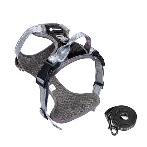 Hundegeschirr mit Griff für mittelgroße und große Hunde, weich gepolstert, reflektierend, Haustierweste für Welpentraining, Spaziergänge Hundegeschirr mit Griff für mittelgroße und große Hunde, weich gepolstert, reflektierend, Haustierweste für Welpentraining, Spaziergänge von Yanvega