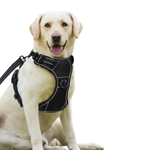 Yanvega Großes Hundegeschirr, Haustierbedarf, Leinen für große Hunde, reflektierendes Geschirr mit Kontrollgriff Yanvega Großes Hundegeschirr, Haustierbedarf, Leinen für große Hunde, reflektierendes Geschirr mit Kontrollgriff von Yanvega