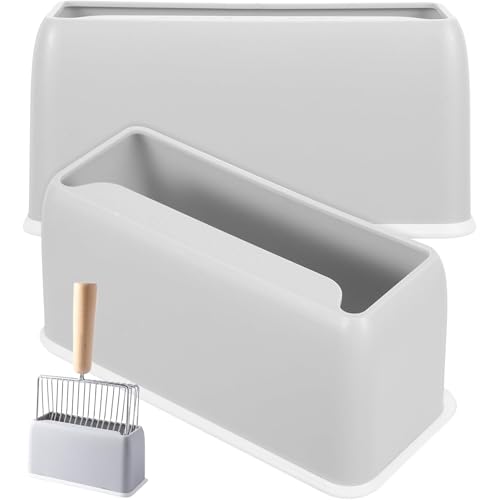 2pcs Müllschaufelhalter, 6.69x11.02x3.15 großer Müllschuheschuppenhalter, tragbarer Katzenschugel mit Halter, Plastik Pet Müllschaufel Ständer Kastenkastenzubehör für Innenkatze Haustiervorräte 2pcs Müllschaufelhalter, 6.69x11.02x3.15 großer Müllschuheschuppenhalter, tragbarer Katzenschugel mit Halter, Plastik Pet Müllschaufel Ständer Kastenkastenzubehör für Innenkatze Haustiervorräte von Yaoliucp