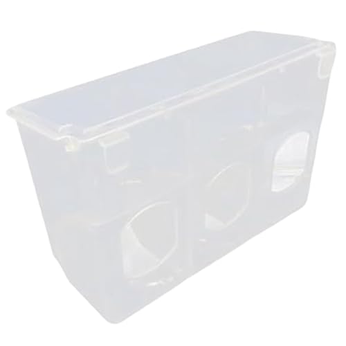 Automatische Tauben -Vogel -Vorreiter -Wasser, Taubenfuttermittel, 3 Löcher Wachtel mit Fach und staubdichtem Deckel, hängende Lebensmittel -Fütterungsstation für Käfigzubehör Automatische Tauben -Vogel -Vorreiter -Wasser, Taubenfuttermittel, 3 Löcher Wachtel mit Fach und staubdichtem Deckel, hängende Lebensmittel -Fütterungsstation für Käfigzubehör von Yaoliucp