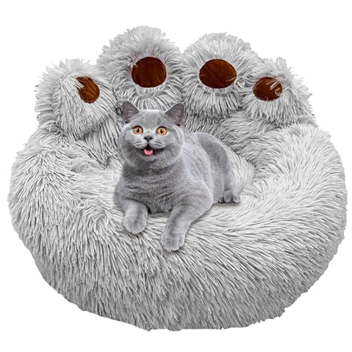 Beruhigend Hundebett süße Pfotenform Hundesofa Bett gemütlich warmes Katzenbett Anti-Rutsch bequeme Haustier Schlafbeete für kleine Hunde und Katzen weniger als 10 kg grau, beruhigend Hundebett Beruhigend Hundebett süße Pfotenform Hundesofa Bett gemütlich warmes Katzenbett Anti-Rutsch bequeme Haustier Schlafbeete für kleine Hunde und Katzen weniger als 10 kg grau, beruhigend Hundebett von Yaoliucp