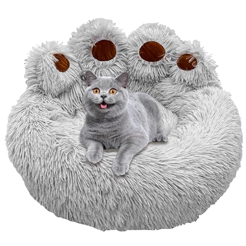 Beruhigend Hundebett süße Pfotenform Hundesofa Bett gemütlich warmes Katzenbett Anti-Rutsch bequeme Haustier Schlafbeete für kleine Hunde und Katzen weniger als 10 kg grau, beruhigend Hundebett Beruhigend Hundebett süße Pfotenform Hundesofa Bett gemütlich warmes Katzenbett Anti-Rutsch bequeme Haustier Schlafbeete für kleine Hunde und Katzen weniger als 10 kg grau, beruhigend Hundebett von Yaoliucp