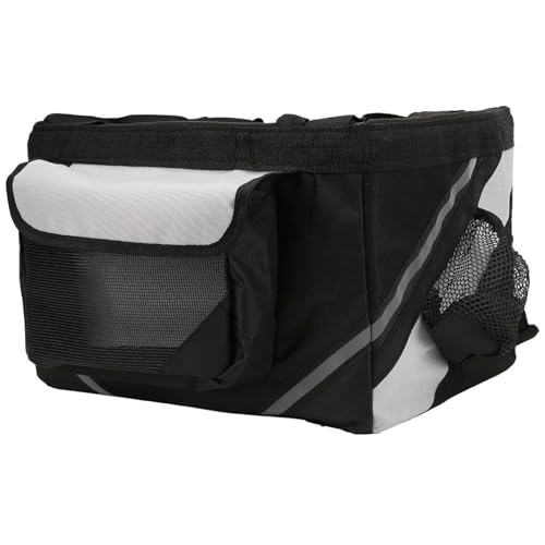 Faltbarer Pet Bike Carrier-Rucksack, Hunderadkorb, tragbarer und wasserdichtes Sicherheits-Hundeträger mit Mehreren Pocket und einstellbarem Riemen für kleines Haustier großer Kapazität von Yaoliucp