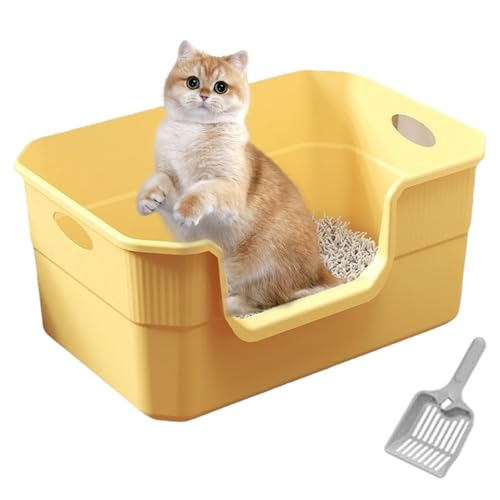 Katzenstreubox, 19,7x13.8x8,7 Zoll Müllbox, obere, hochseitige Kätzchen -Kätzchen -Katze mit Schaufel und Griff, einfach zu reinigende tragbare Kitty -Katzentoilette für Innenkatzen Katzenstreubox, 19,7x13.8x8,7 Zoll Müllbox, obere, hochseitige Kätzchen -Kätzchen -Katze mit Schaufel und Griff, einfach zu reinigende tragbare Kitty -Katzentoilette für Innenkatzen von Yaoliucp