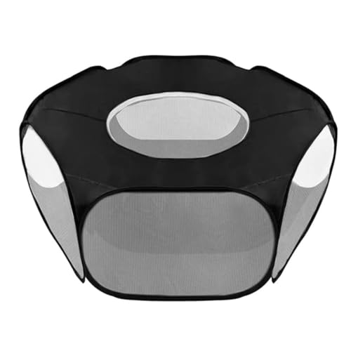 Kleintier -Spielstall Faltbare Hundekäfig Zelt Katze Übung Stift Zwinger mit Deckung schwarz, Haustier -Übungsstift Zwinger Zwinger Kleintier -Spielstall Faltbare Hundekäfig Zelt Katze Übung Stift Zwinger mit Deckung schwarz, Haustier -Übungsstift Zwinger Zwinger von Yaoliucp
