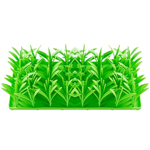 Yaoliucp Lick Matte für Hund Silikon Interaktives grünes Gras Slow Feeder Feedermatte mit rutschfesten Saugnäpfeln Weich verlangsam Yaoliucp Lick Matte für Hund Silikon Interaktives grünes Gras Slow Feeder Feedermatte mit rutschfesten Saugnäpfeln Weich verlangsam von Yaoliucp