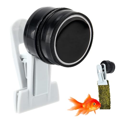 Mini-starker magnetischer Seaweed-Feeding-Clip | Meeresalgen-Clip, stark, magnetisch, Fischfutter, tragbar, Mini-Gemüsezuführer, Fischclip, praktisches Zubehör von Yaoliucp