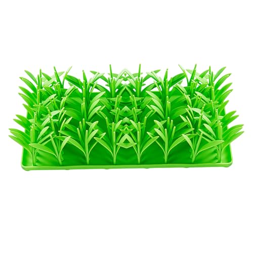 Snuffle Matte, Silikongrün-Gras-Schnupfelmatte für Hunde, umweltfreundlicher langsamer Futterteppich für Futtersuche und Stressabbau, Hundefuttersuche von Yaoliucp