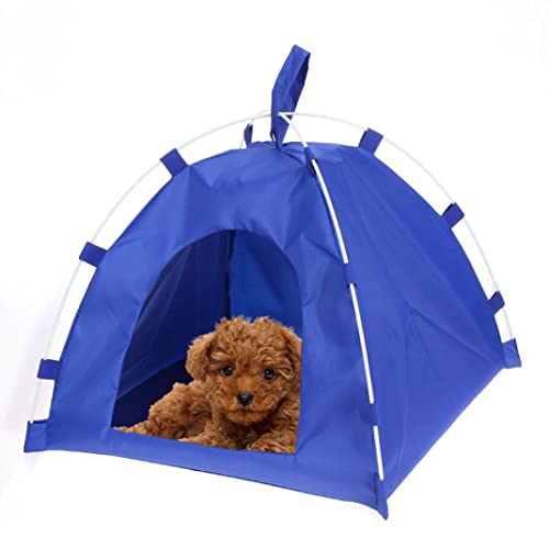 Tragbare Haustierversorgungen Klappende Haustierzelt Outdoor Hundesonne Unterkunft Haus Mini Kitty Cat Hundezelt Blau, Faltbare Katzenzelt Tragbare Haustierversorgungen Klappende Haustierzelt Outdoor Hundesonne Unterkunft Haus Mini Kitty Cat Hundezelt Blau, Faltbare Katzenzelt von Yaoliucp