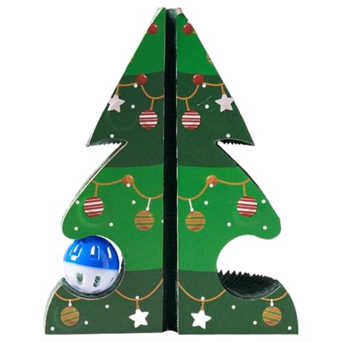 Weihnachtsbaumkatze Tree | Weihnachtsbaumkatze Kratzer Faltbare 8 -Zoll -Katze Kratzer mit Bellball tragbarer Katze Kratzerpfosten zum Entspannen, Spielen, Katzen Weihnachtsbaumkatze Tree | Weihnachtsbaumkatze Kratzer Faltbare 8 -Zoll -Katze Kratzer mit Bellball tragbarer Katze Kratzerpfosten zum Entspannen, Spielen, Katzen von Yaoliucp