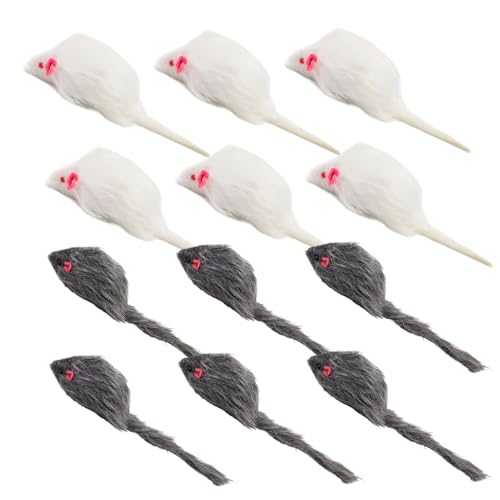 Yaoliucp Katzenmäuse Spielzeug 12pcs Plüsch Mäuse Spielzeug für Innenkatzen mit eingebauten Klangstein in Katzen- und Tieren Yaoliucp Katzenmäuse Spielzeug 12pcs Plüsch Mäuse Spielzeug für Innenkatzen mit eingebauten Klangstein in Katzen- und Tieren von Yaoliucp