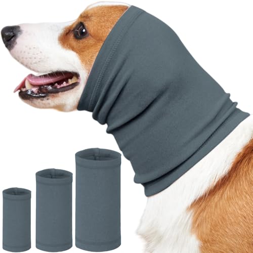 Yaopelky Beruhigende Ohrenschützer für Hunde, Lärmschutz, Hunde-Stirnband zur Angstlinderung, Geräuschunterdrückung für Feuerwerk, Gewitter, Fellpflegehilfe (Blau, S) von Yaopelky