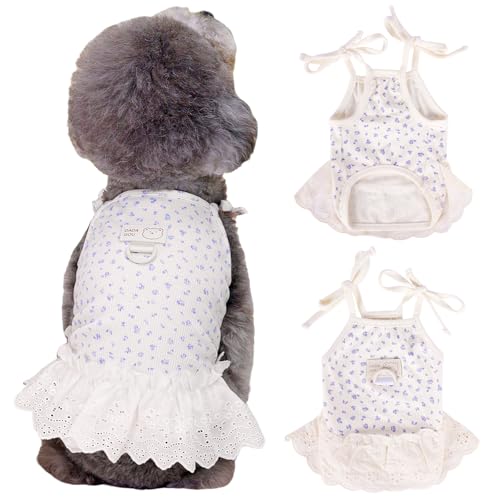 Yaopelky Hundesommerkleidung für kleine und mittelgroße Hunde und Katzen, Gänseblümchen, niedliches Haustierkleid mit D-Ring, ärmellos, Welpen-Outfits, Hunde-Shirt für Shih Tzu, Yorkie, Chihuahua, Yaopelky Hundesommerkleidung für kleine und mittelgroße Hunde und Katzen, Gänseblümchen, niedliches Haustierkleid mit D-Ring, ärmellos, Welpen-Outfits, Hunde-Shirt für Shih Tzu, Yorkie, Chihuahua, von Yaopelky