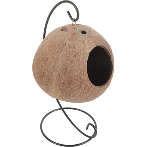 Yardenfun 1 Satz Kokosnuss Vogelbrut Nest Hängendes Nistkästchen für Papageien und Vögel Langlebig Leicht für Zucht und Ruheplatz Vogelkäfigen mit Eisenrahmen und Nest Yardenfun 1 Satz Kokosnuss Vogelbrut Nest Hängendes Nistkästchen für Papageien und Vögel Langlebig Leicht für Zucht und Ruheplatz Vogelkäfigen mit Eisenrahmen und Nest von Yardenfun