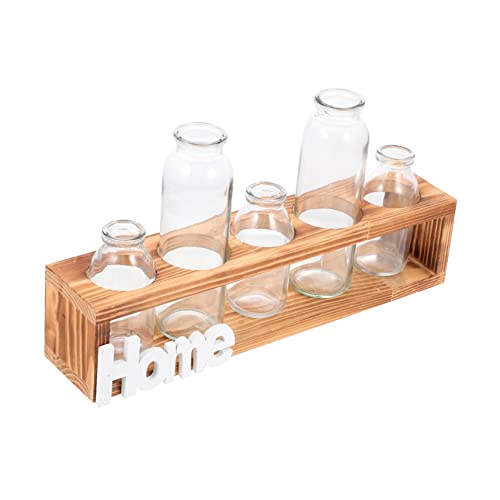 Yardenfun 1 Satz hydroponische Glasflasche bürodekorationen Retro Styles naturdeko Ausbreitungsstationen Hausdekoration Heimdekoration Pflanzenglas-Holzständer kreative Blumenvase aus Holz Yardenfun 1 Satz hydroponische Glasflasche bürodekorationen Retro Styles naturdeko Ausbreitungsstationen Hausdekoration Heimdekoration Pflanzenglas-Holzständer kreative Blumenvase aus Holz von Yardenfun