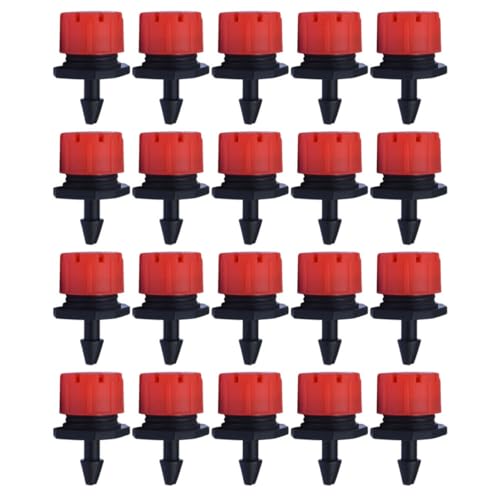 Yardenfun 100 Stück Einstellbare Bewässerungstropfer 8-Loch Mikrotropfer für Gartenbewässerung Wasserdurchflussregulierbar für Topfpflanzen und Sprinklersysteme Langlebig PP Material Yardenfun 100 Stück Einstellbare Bewässerungstropfer 8-Loch Mikrotropfer für Gartenbewässerung Wasserdurchflussregulierbar für Topfpflanzen und Sprinklersysteme Langlebig PP Material von Yardenfun