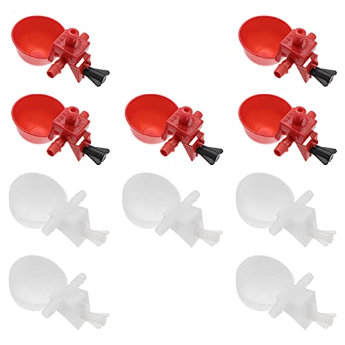 Yardenfun 10Stücke Automatische Hühnertrinker Wassertränken für Geflügel Einstellbar Weiß und Rot für Hühner und Wachteln Robust und Langlebig für und Gewerbebetrieb Yardenfun 10Stücke Automatische Hühnertrinker Wassertränken für Geflügel Einstellbar Weiß und Rot für Hühner und Wachteln Robust und Langlebig für und Gewerbebetrieb von Yardenfun
