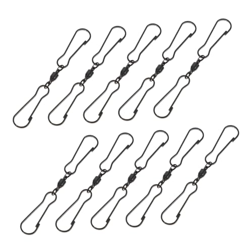 Yardenfun 10Stücke Hängende Haken Drehbare Clips für Windspinner und Dekoration im Garten Rostfrei und Langlebig für Pflanzentöpfe und Windspiele Yardenfun 10Stücke Hängende Haken Drehbare Clips für Windspinner und Dekoration im Garten Rostfrei und Langlebig für Pflanzentöpfe und Windspiele von Yardenfun