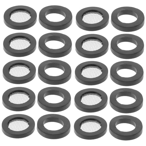 Yardenfun 1Satz Schlauchfilter Teiliges Gummidichtung mit Edelstahlfilter für Wasserhahnarmaturen Einfache Installation für Privathaushalte und Einrichtungen von Yardenfun