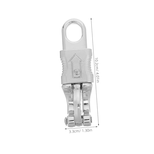 Yardenfun 2 Stück Panikhaken aus Zinklegierung für Pferdeführstrick Robuster Schnappverschluss Schnell Lösbare Halterung Silberfarbene Outdoor Anbindehaken für Reitsport von Yardenfun