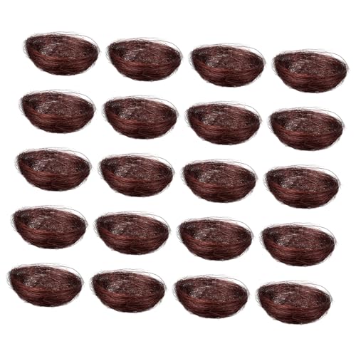Yardenfun 2sets Künstliche Vogelnester Handgefertigte Komfortable Sitznester Für Vögel Ostern Decor 10 Stücke * 2 von Yardenfun