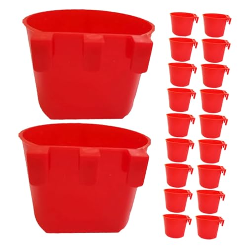 Yardenfun 20stücke Vogelfutter Und Wasserbehälter Für Vogelkäfige Praktische Leicht Zu Reinigende Futter Und Wasserschalen Für Vögel Papageien Und Kleine Tiere Installieren Vielseitig von Yardenfun