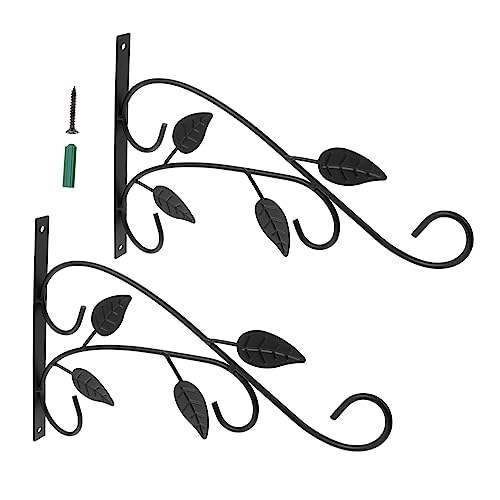 Yardenfun 2Stücke Eisen Pflanzenhaken Wandmontage für Blumentöpfe Stilvolle Aufhängung für Garten Veranda Langlebig und Rostfrei für Vogelhäuschen und Laternen Yardenfun 2Stücke Eisen Pflanzenhaken Wandmontage für Blumentöpfe Stilvolle Aufhängung für Garten Veranda Langlebig und Rostfrei für Vogelhäuschen und Laternen von Yardenfun