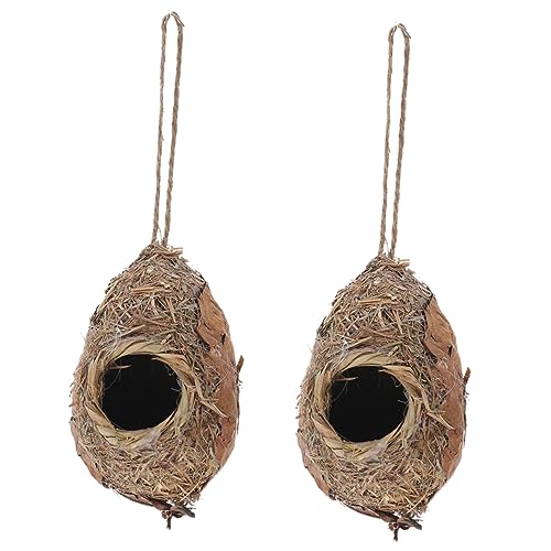 Yardenfun Hängendes Vogelhaus Aus Gewebtem Gras Vogelnest Stroh Vogelhaus Vogelhütte Für Baum Vogelhaus Gartendekoration Yardenfun Hängendes Vogelhaus Aus Gewebtem Gras Vogelnest Stroh Vogelhaus Vogelhütte Für Baum Vogelhaus Gartendekoration von Yardenfun