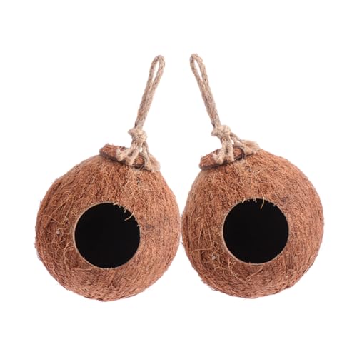 Yardenfun Vogelkäfig Aus Natürlichen Kokosnussschalen Haustiernest Ruheplatz Für Vögel Kunstvoller Look Yardenfun Vogelkäfig Aus Natürlichen Kokosnussschalen Haustiernest Ruheplatz Für Vögel Kunstvoller Look von Yardenfun