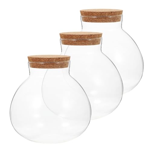 Yardenfun 3 Stück Mikro Landschafts Glasflasche mit Korkdeckel DIY Terrarium Flasche für Einzigartige Deko Transparent und Wiederverwendbar für Hochzeiten und Partys Yardenfun 3 Stück Mikro Landschafts Glasflasche mit Korkdeckel DIY Terrarium Flasche für Einzigartige Deko Transparent und Wiederverwendbar für Hochzeiten und Partys von Yardenfun
