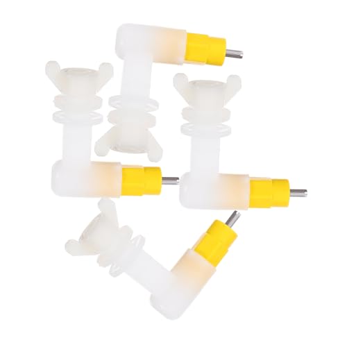 Yardenfun 4 Stück Automatische Geflügeltränke mit Wasser Nippeln für Küken und Kleine Vögel Zuverlässige Wasserversorgung Einfache Installation Geeignet für Hühner Wachteln und von Yardenfun