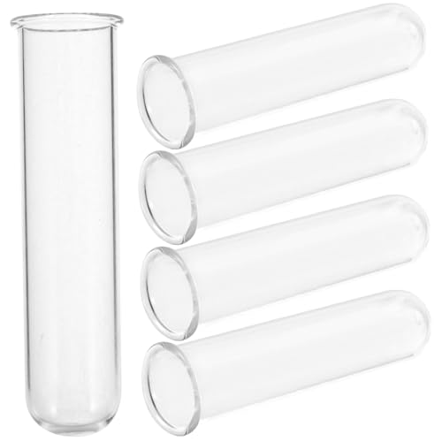 Yardenfun 5 Stück Klare Testrohre für Pflanzenvermehrung Hydroponische Vase für Blumen für Büro und Wohnkultur Langlebig und Elegant Yardenfun 5 Stück Klare Testrohre für Pflanzenvermehrung Hydroponische Vase für Blumen für Büro und Wohnkultur Langlebig und Elegant von Yardenfun