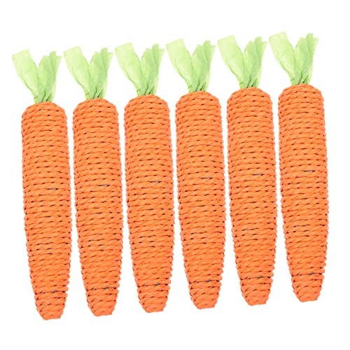Yardenfun 6-teiliges Katzenspielzeug-Set Für Hauskatzen Katzenspielzeug-Set Für Babys Kauseile Karottenseil-Spielzeug Für Das Zähneknirschen Der Katze Yardenfun 6-teiliges Katzenspielzeug-Set Für Hauskatzen Katzenspielzeug-Set Für Babys Kauseile Karottenseil-Spielzeug Für Das Zähneknirschen Der Katze von Yardenfun