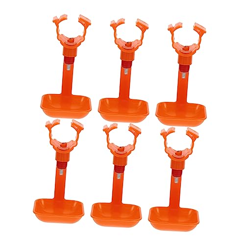 Yardenfun 6 Stück Teiliges Geflügeltränke aus Hochwertigem Kunststoff Kleine Nachfüllbare Trinkschalen für Küken Wachteln und Tauben Installieren Langlebig und Speziell für Aufzucht Geeignet von Yardenfun