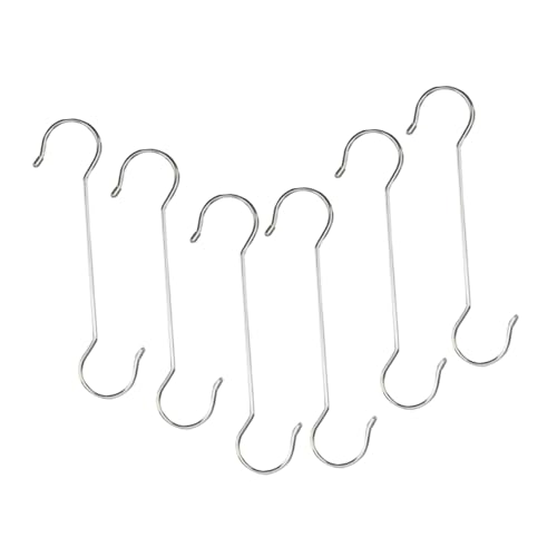 Yardenfun Pflanzenhaken Für Den Außenbereich 40 cm 6er-Pack S-Haken Für Vogelfutterspender Gartenkörbe Heimdekoration von Yardenfun