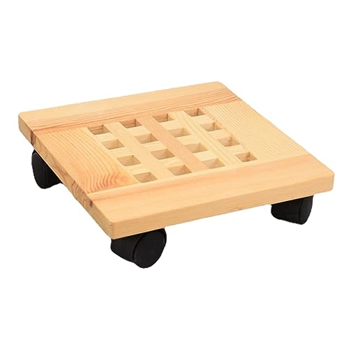 Yardenfun Blumentopfständer mit Rädern Stabiler Pflanzentransportwagen für Blumentöpfe Vielseitig Einsetzbar Innenräumen und Garten Langlebig von Yardenfun