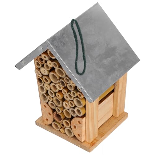 Yardenfun Hölzernes Insektenhotel für Bienen und Schmetterlinge Hängendes Insektenhaus für Garten Wetterfestes Nistplatz für Nützlinge für Bestäuberpopulation Yardenfun Hölzernes Insektenhotel für Bienen und Schmetterlinge Hängendes Insektenhaus für Garten Wetterfestes Nistplatz für Nützlinge für Bestäuberpopulation von Yardenfun