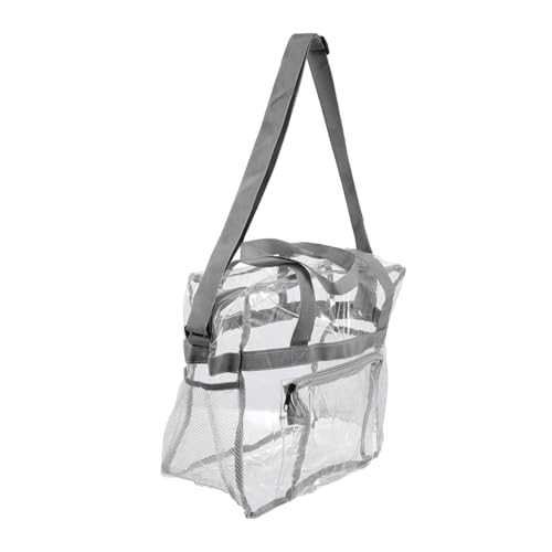 Yardenfun Klarer Umhängetasche für Damen Transparente Reisetasche mit Reißverschluss Mittelgroß für Sommer Praktischer Schulterriemen Reisen von Yardenfun