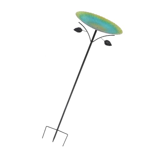 Yardenfun Metall Vogelbad mit Erdspieß Gartendeko Vogeltränke Flache Schale mit Strukturierter Oberfläche für Kleine Vögel und Wellensittiche Wetterfestes Outdoor Vogelbad und Futterstelle Yardenfun Metall Vogelbad mit Erdspieß Gartendeko Vogeltränke Flache Schale mit Strukturierter Oberfläche für Kleine Vögel und Wellensittiche Wetterfestes Outdoor Vogelbad und Futterstelle von Yardenfun